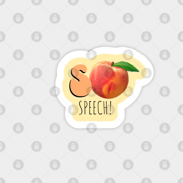 S-Peach Sticker by TherapyThreads